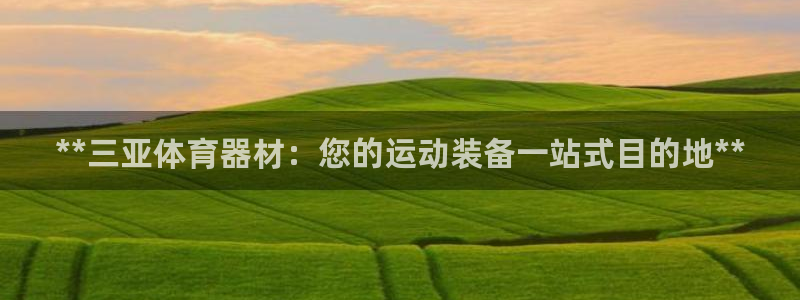 星欧娱乐扣款流程详解图片大全：**三亚体育器材：您的