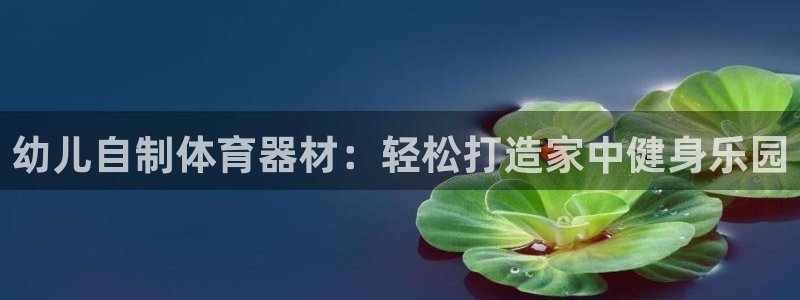 星奥娱乐招聘：幼儿自制体育器材：轻松打造家中健身乐园