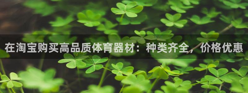 星欧娱乐平台怎么样：在淘宝购买高品质体育器材：种类齐