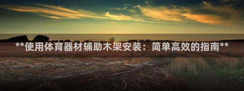星奥娱乐集团：**使用体育器材辅助木架安装：简单高效