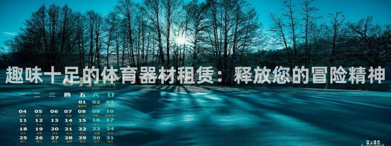 星欧娱乐银行卡怎么登录：趣味十足的体育器材租赁：释放