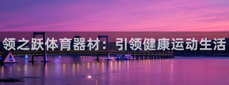 星娱乐文化传媒：领之跃体育器材：引领健康运动生活
