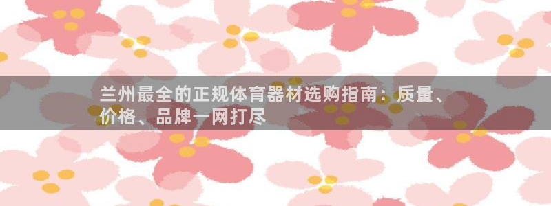 星欧娱乐官网：兰州最全的正规体育器材选购指南：质量、