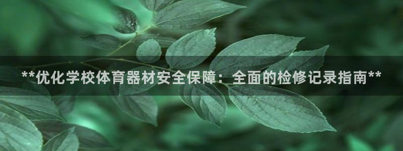 星欧娱乐雀V是什么平台：**优化学校体育器材安全保障