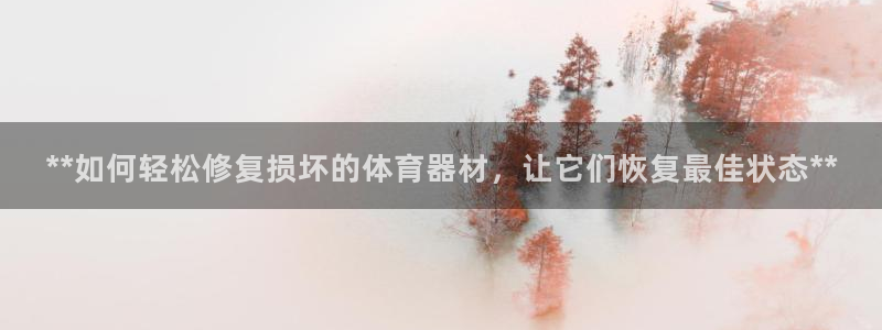 星娱乐online张译：**如何轻松修复损坏的体育器